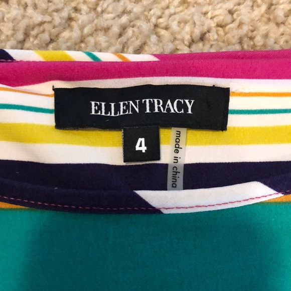 Ellen Tracy Color Striped Dress - Picture 5 of 5